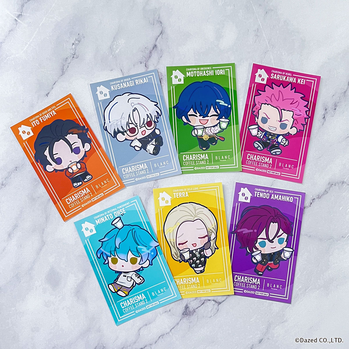 カリスマ　きゃらドリ!!✕BLANC　ちびキャラアクリルキーホルダー全種 カリスマ×きゃらドリ!! BLANC コラボ商品 販売開始のお知らせ - エイモ